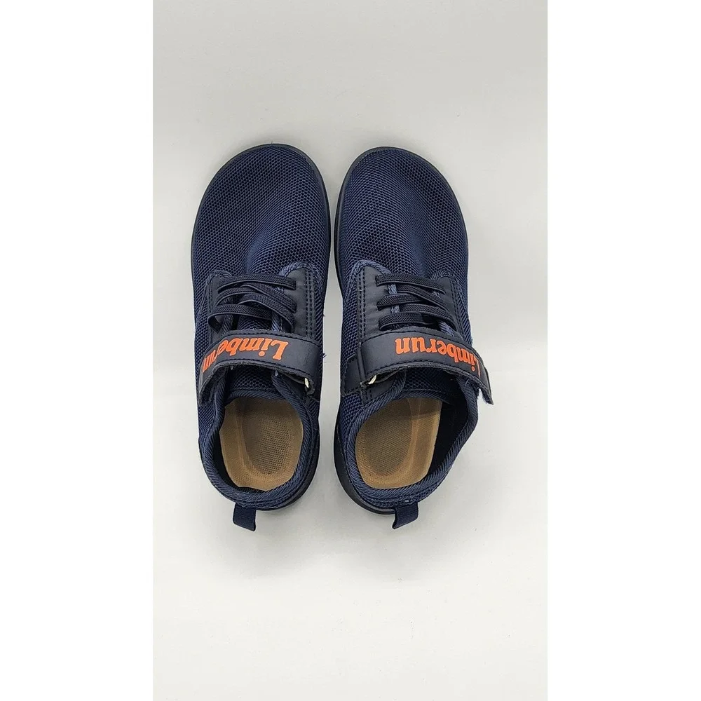 Limberun Kids Barefoot Shoes Navy Blue Mesh Wide Toe Box Sneakers Size EU 34